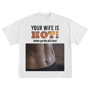 Camiseta Hot Wife Branca