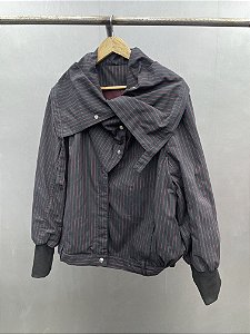dystopian psycho killer blood pin stripe