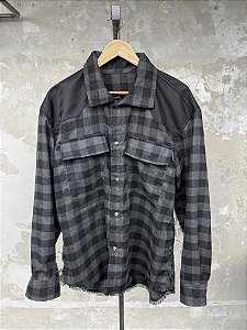 Flannel Shirt Nylon Black