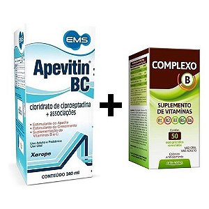 Apevitin BC Xarope + Complexo B 50comprimidos