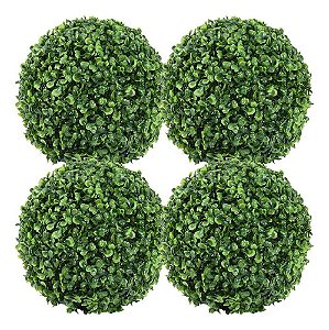 Kit 4 Bolinhas Buchinho Artificial Decorativa 13cm Premium