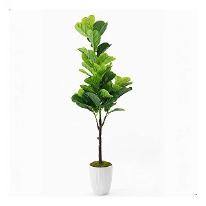Árvore Ficus Lyrata Artificial 1,40m Para Decoração Premium