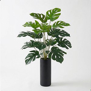 Planta Artificial Costela De Adão 80cm 24 Folhas Árvore Luxo