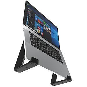 Suporte Para Notebook PRETO Laptop Tablet Universal Portatil Posição Mesa Aberta 180º Aberto - ARTBOX3D