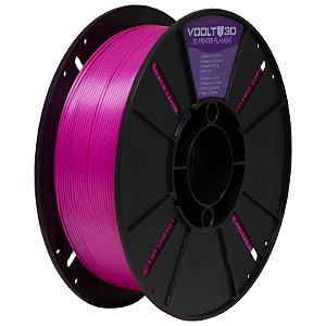 Filamento PLA Voolt3D 1.75mm 1kg V-Silk Premium Rosa