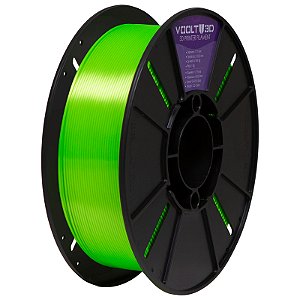 Filamento PLA Voolt3D 1.75mm 1kg V-Silk Premium Verde Neon