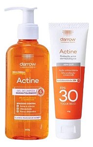 Kit Actine Facial Gel de Limpeza e Protetor Solar | Darrow