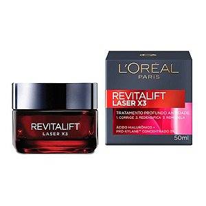 Creme Hidratante Revitalift Laser X3 50ml Noturno | L'Oréal Paris