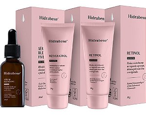 Kit Pele de Boneca Retinol Blend + Resveratrol | Hidrabene