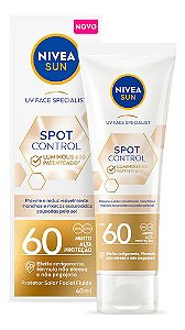 Protetor Solar Facial Luminous Sun Spot Control FPS 60 40ml | Nivea
