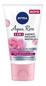 Sabonete Esfoliante Facial 3 Em 1 Nivea Aqua Rose  150mL