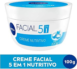 Creme Facial Nutritivo, Nivea, 100g, sensação não oleosa, 24h de hidratação