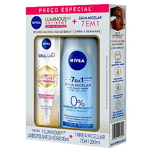 Kit Luminous 630 Antiolheiras 15ml + Água Micelar 7 em 1 200ml | NIVEA