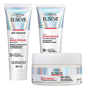 Kit Bond Repair Shampoo + Cond. + Máscara | Elseve