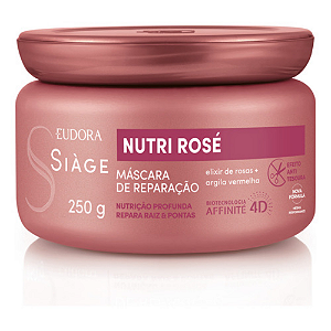 Máscara Capilar Siàge Nutri Rosé Reparação 250g | Eudora