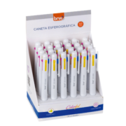 Caneta Esferográfica 4 cores- tons pastéis -BRW