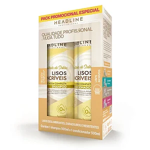 PACK SH & COND - LINHA LISOS INCRIVEIS HEADLINE 500ML