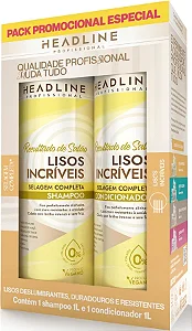 PACK SH & COND - LINHA LISOS INCRIVEIS HEADLINE 1000ML