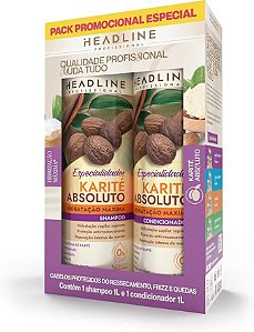 PACK SH & COND - LINHA KARITE HEADLINE 1000ML