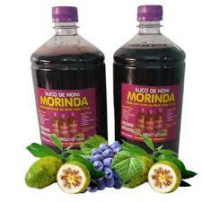 Suco da Fruta Noni Orgânico e Natural Pronta Entrega Kit 02