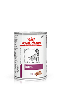 RAÇÃO ÚMIDA ROYAL CANIN CÃO ADULTO VETERINARY DIET RENAL WET LATA 410G