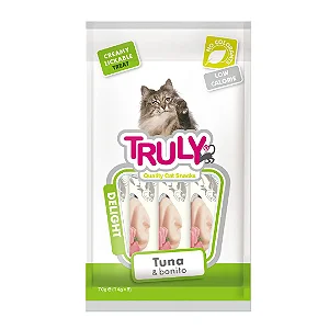 PETISCO TRULY CREAMY CAT ATUM E BONITO 70G C/ 5UN