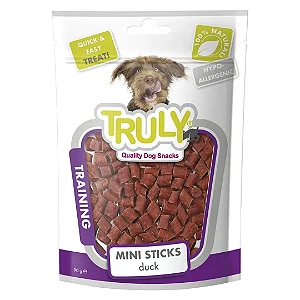 PETISCO TRULY TRAINING DOG MINI PALITOS DE PATO 90G