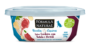 RAÇÃO ÚMIDA FÓRMULA NATURAL RECEITAS CASEIRAS CÃO ADULTO CORDEIRO COM BATATA E HORTELÃ 270G
