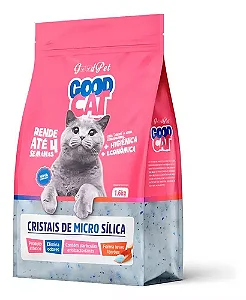 AREIA DE SÍLICA GOOD CAT MICRO 1,6KG P/ GATOS