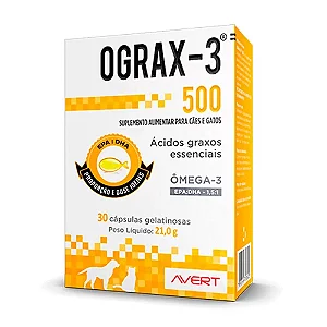 SUPLEMENTO OGRAX-3 AVERT 500MG C/ 90 CAP