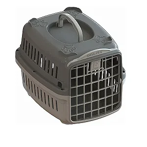 CAIXA DE TRANSPORTE MMA PET PATA FORTE Nº 1 CINZA