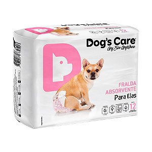 FRALDA HIGIÊNICA DESCARTÁVEL DOG´S CARE FÊMEA G C/6UN