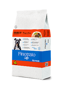 RAÇÃO SECA FINOTRATO LIFE ACTIVE CÃO ADULTO RAÇAS MÉDIAS E GRANDES FRANGO E ARROZ 15KG