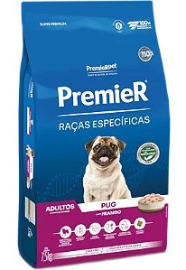 RAÇÃO SECA PREMIER CÃO ADULTO PUG 1 KG