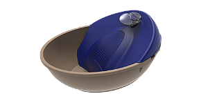 BEBEDOURO E PURIFICADOR ELÉTRICO PETIT GOLD EDITION PLAST PET AZUL 220V
