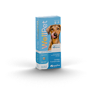 ANTIPULGAS WELLPET OURO FINO 100MG DE 4,6KG ATÉ 10KG