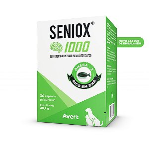 SUPLEMENTO ÔMEGA 3 AVERT SENIOX 1000MG C/ 30 CAPS