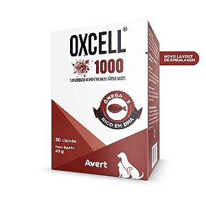 SUPLEMENTO OXCELL AVERT 1000MG C/ 30 CAP