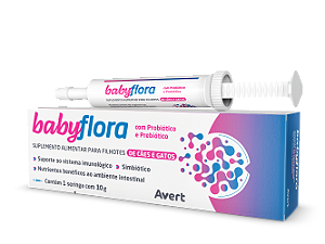 SUPLEMENTO BABYFLORA AVERT P/ FILHOTES 10G PASTA