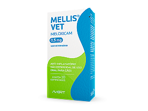 ANTI-INFLAMATÓRIO MELLIS VET AVERT 0,5MG C/ 10 COMP