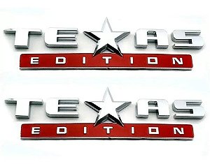 Emblema texas editon cromado camionete pick-ups cromado