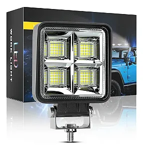 Farol Led Milha Super Potente 64 Led 192w Universal