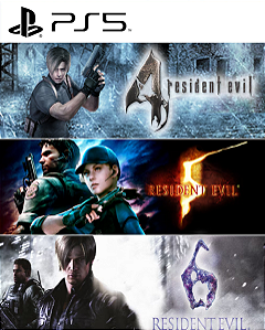 Pacote Triplo Resident Evil PS5 PSN MIDIA DIGITAL