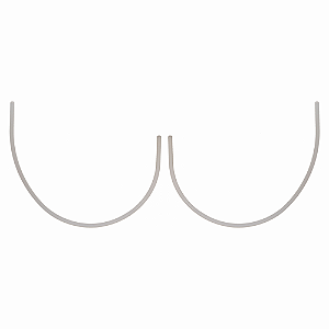 Meia Taça de  Poliacetal Para Sutiã Tamanho  G - 6689-054