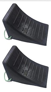 Par Calço De Roda Segurança Para Caminhão Nbr 9735 + Corda