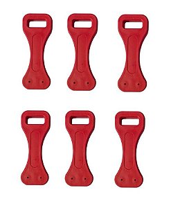 Kit 6 Presilha Fêmea Trava Porta Baú Aluminio Mod Facchini
