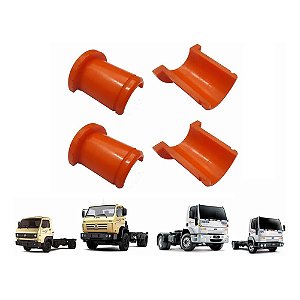 Kit Bucha Bi-Partida Barra Torção Estabilizador Cabine Vw Ford Cargo TJG899441 (4PÇS)
