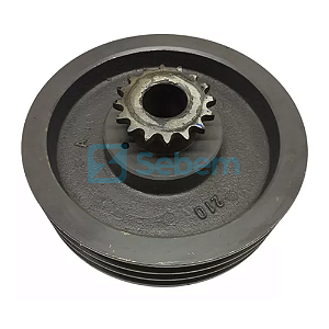 Conjunto Menor Polia Transmissão Amassadeira Espiral AE 40 GPaniz