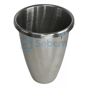 Copo Inox Batedor Batedeira Milkshake Sorvete Skymsen SNZ BMS