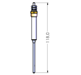 Sensor da Caldeira Vareta Sensor Nível Alto 2000W Prática